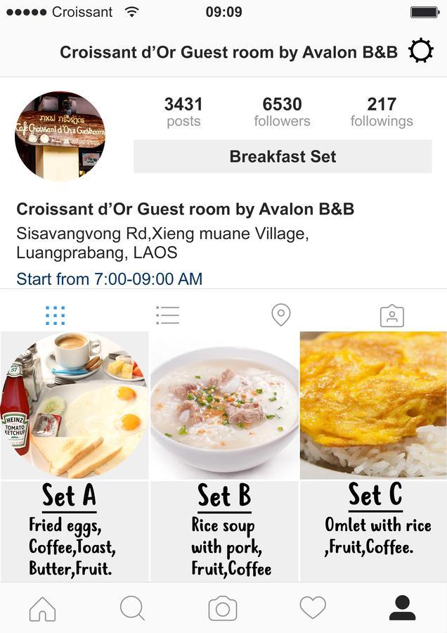 Croissant D'Or Guestroom By Avalon B&B Luang Prabang Bagian luar foto